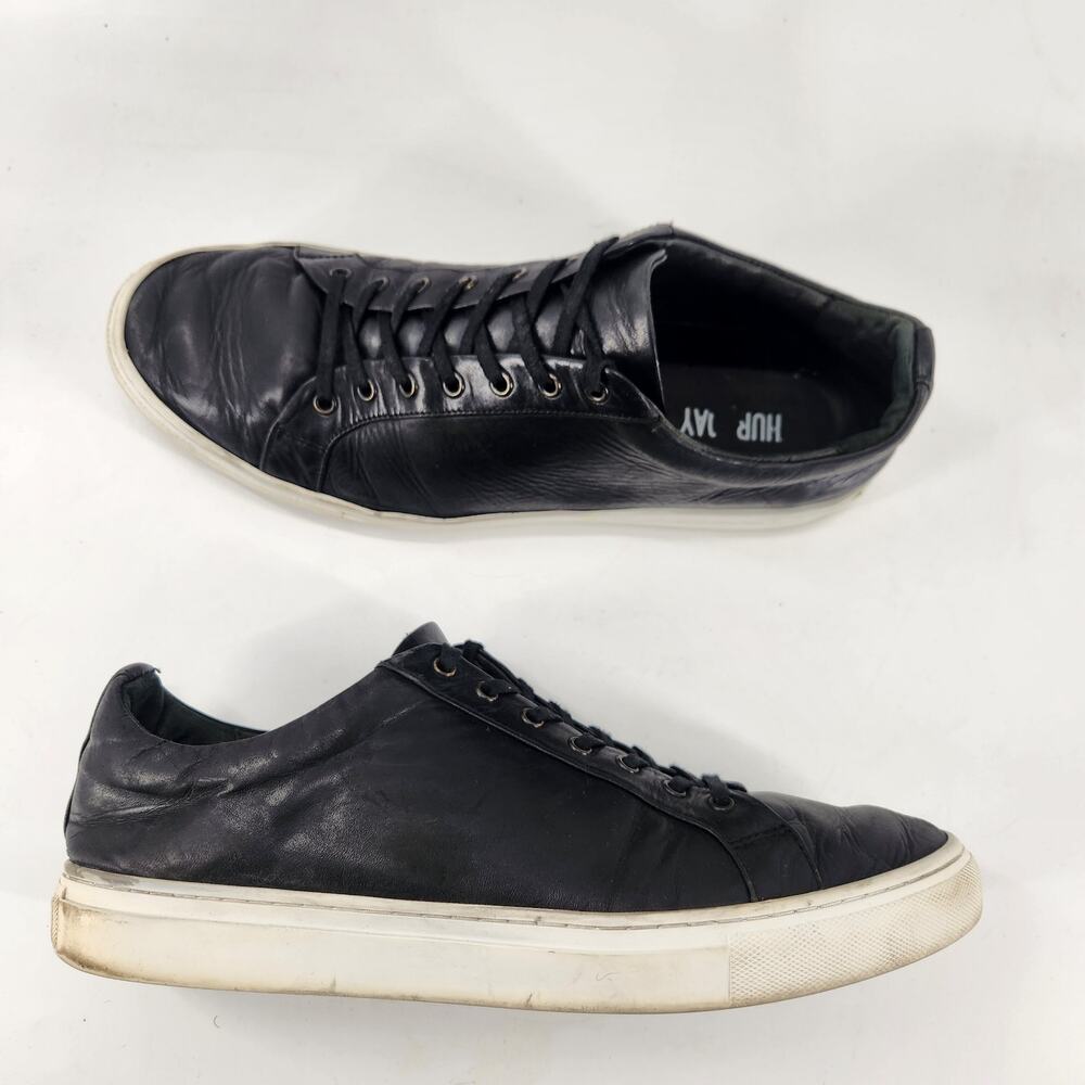 Thursday Everyday Leather Low Top Sneaker Shoes Mens 12 Black Lace Up Classic